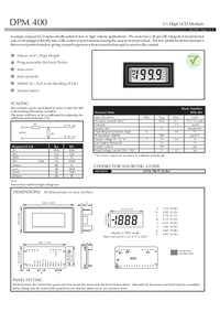 Thumbnail of document Data Sheet - DPM 400 Voltmeter